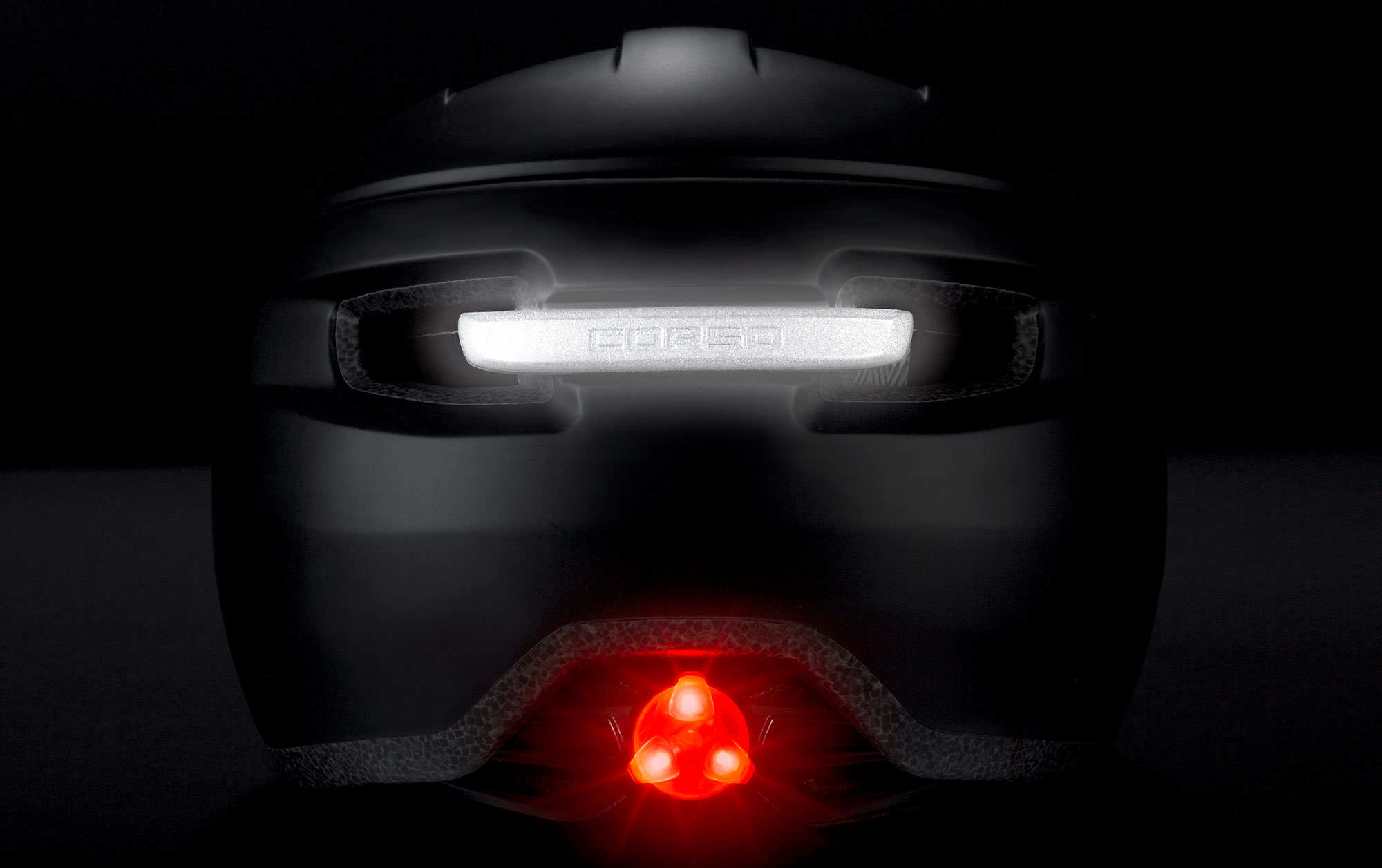 helmet with integrated lights