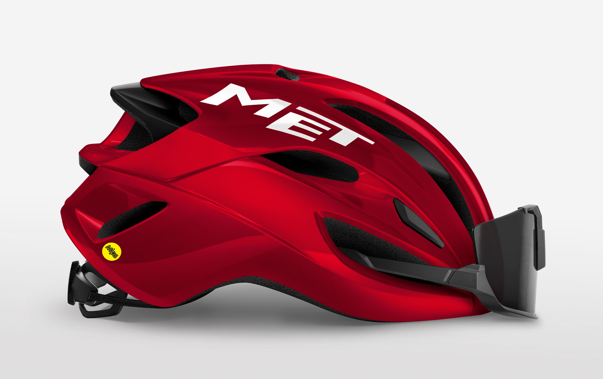 Casco de carretera MET Vinci MIPS - rojo metálico/brillante