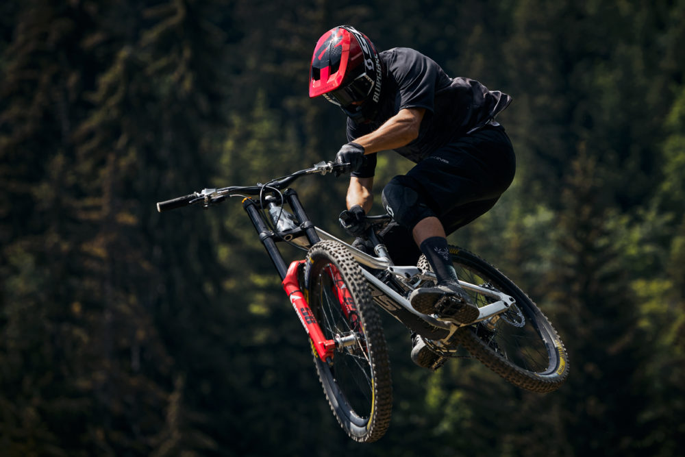 Bluegrass Legit Carbon Full Face Helmet for Downhill worn by Vinny-T