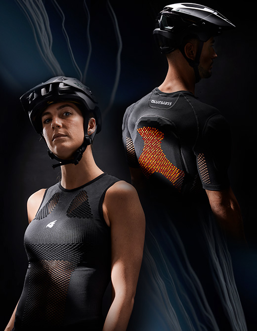Bluegrass Seamless B&S D3O Protezione Dorsale per MTB, Downhill, Enduro, Trail e eMTB