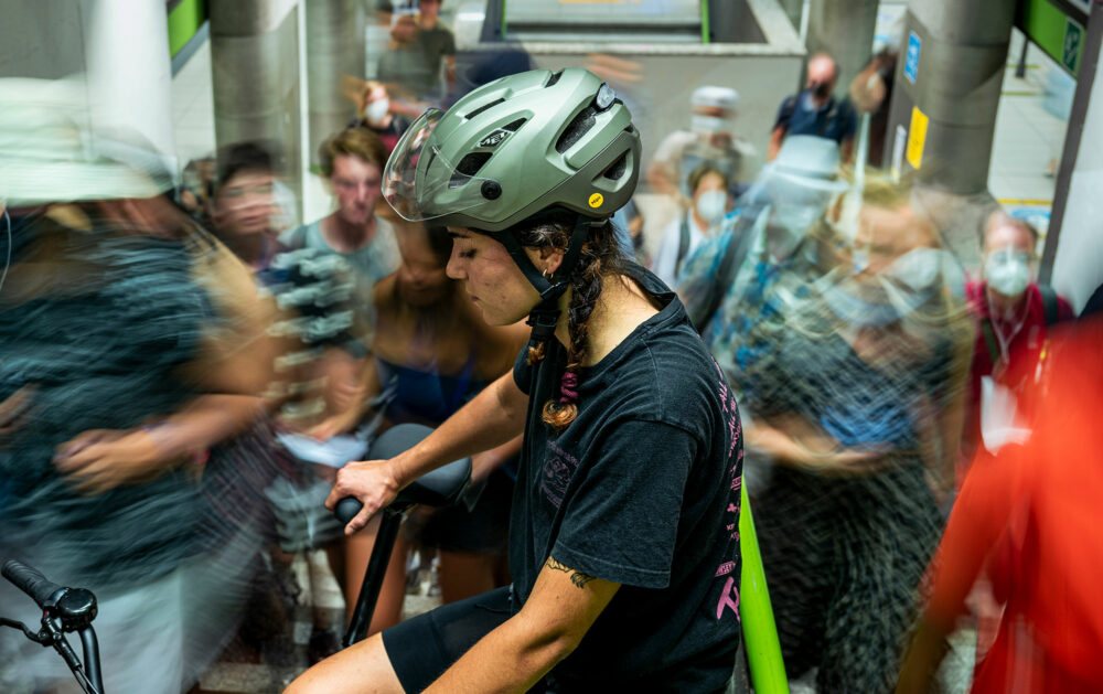 MET Intercity Mips E-Bike Urban Helmet with adjustable shield and magnetic light