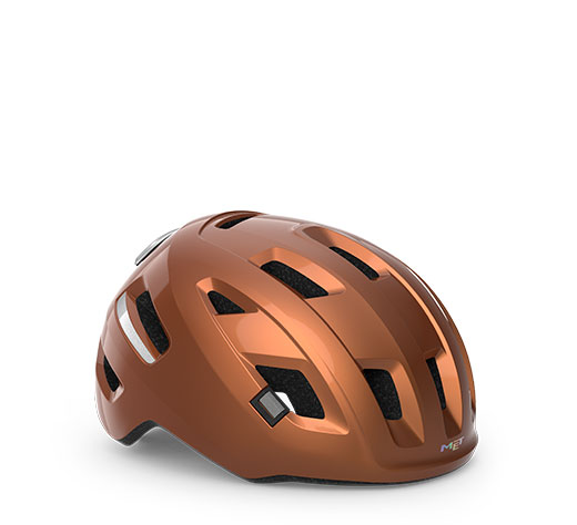 MET E-Mob is an E-Bike Urban Helmet with Rear USB LED light and it is NTA 8776 Certified.