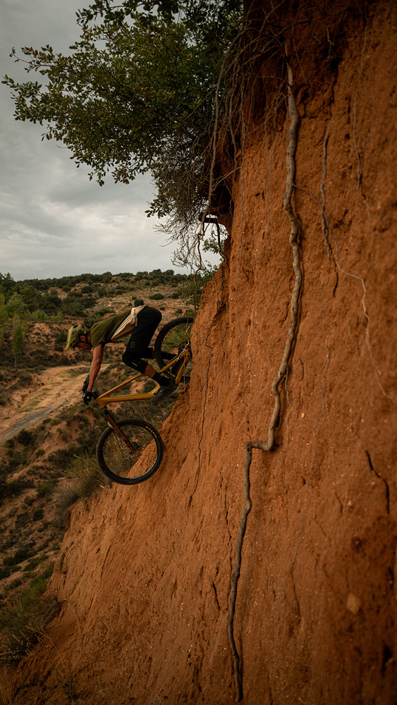 MET Revo MTB helmet in action, riding through the trails in Spain