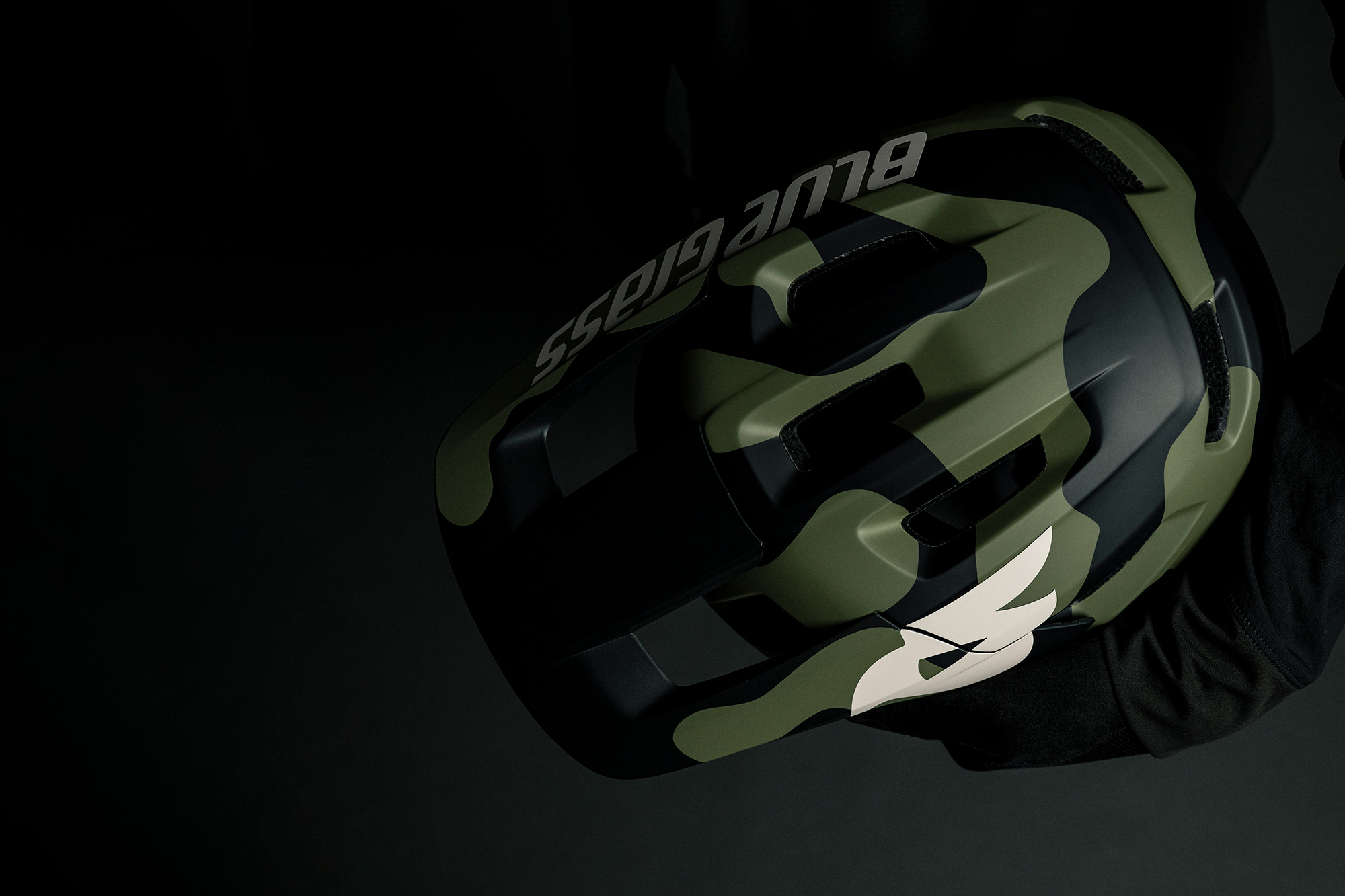 Bluegrass Camo Edition helmets blending seamlessly into the wilderness with camouflage design